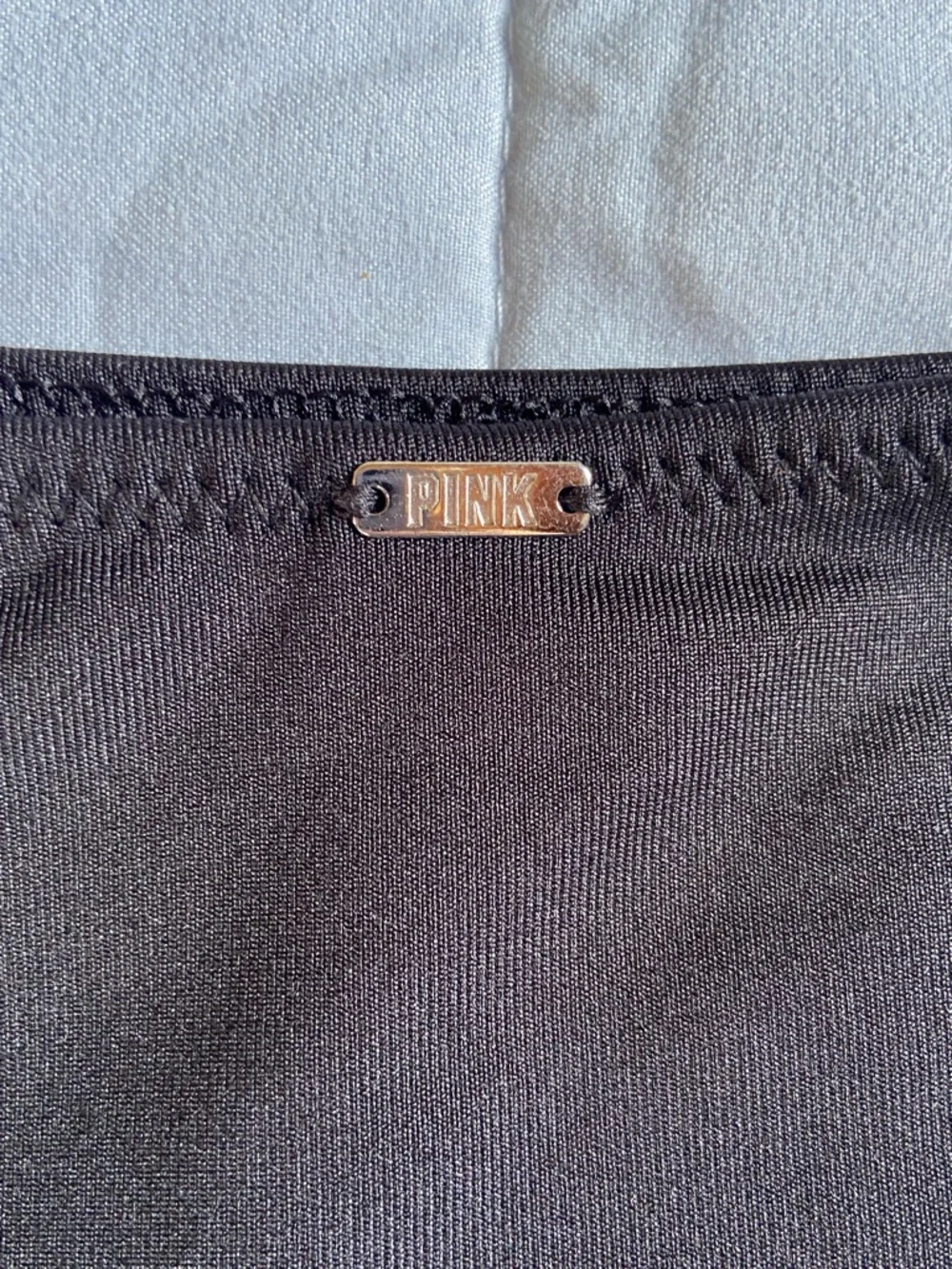 NWOT PINK Victoria's Secret Black High-Rise Bikini Bottom
